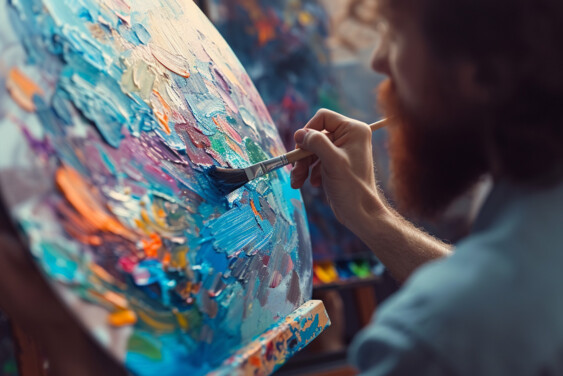 Brilo Team – Psychologie barev v marketingové komunikaci, malíř u plátna